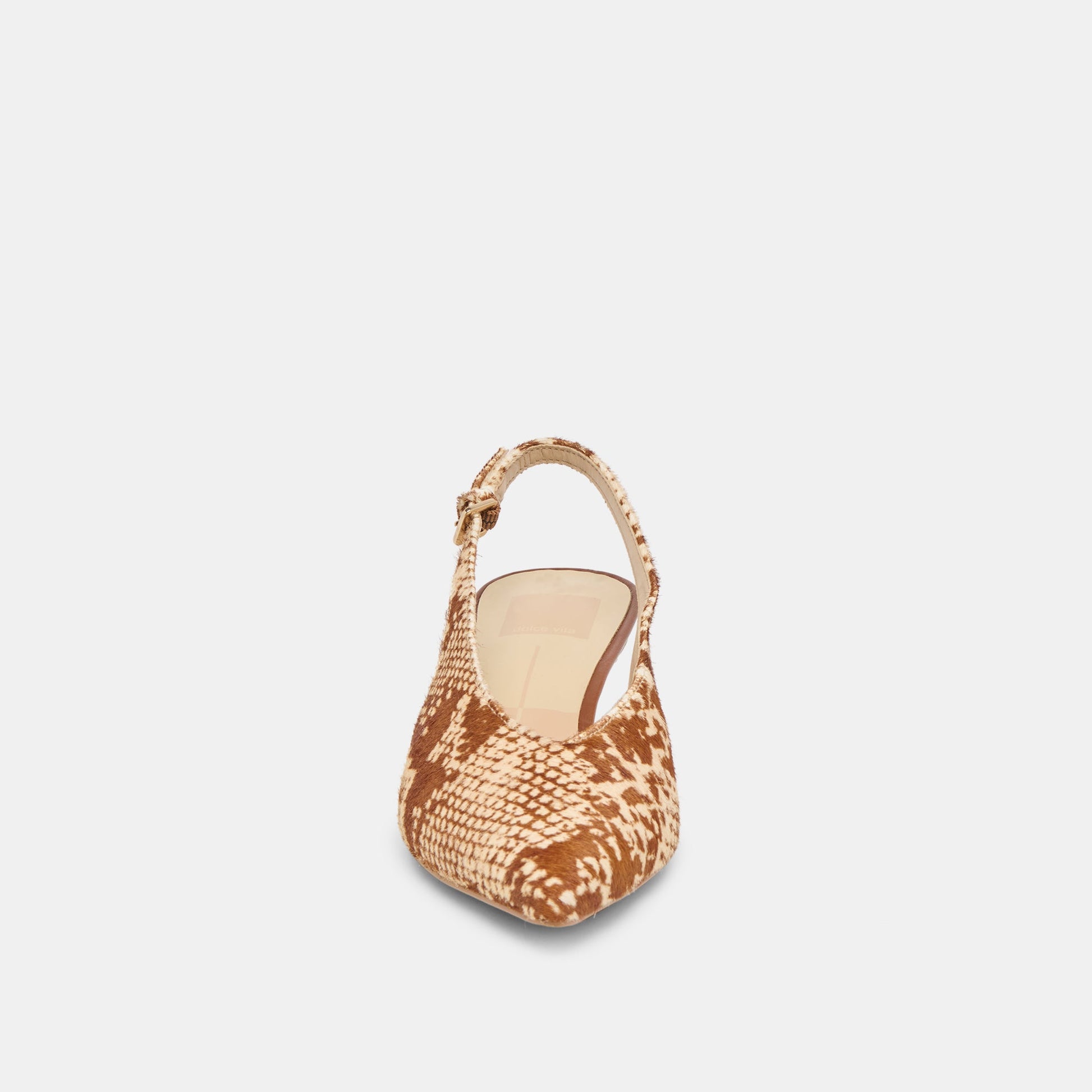 Alenna Brown Snake Calf Hair Heels Dolce Vita