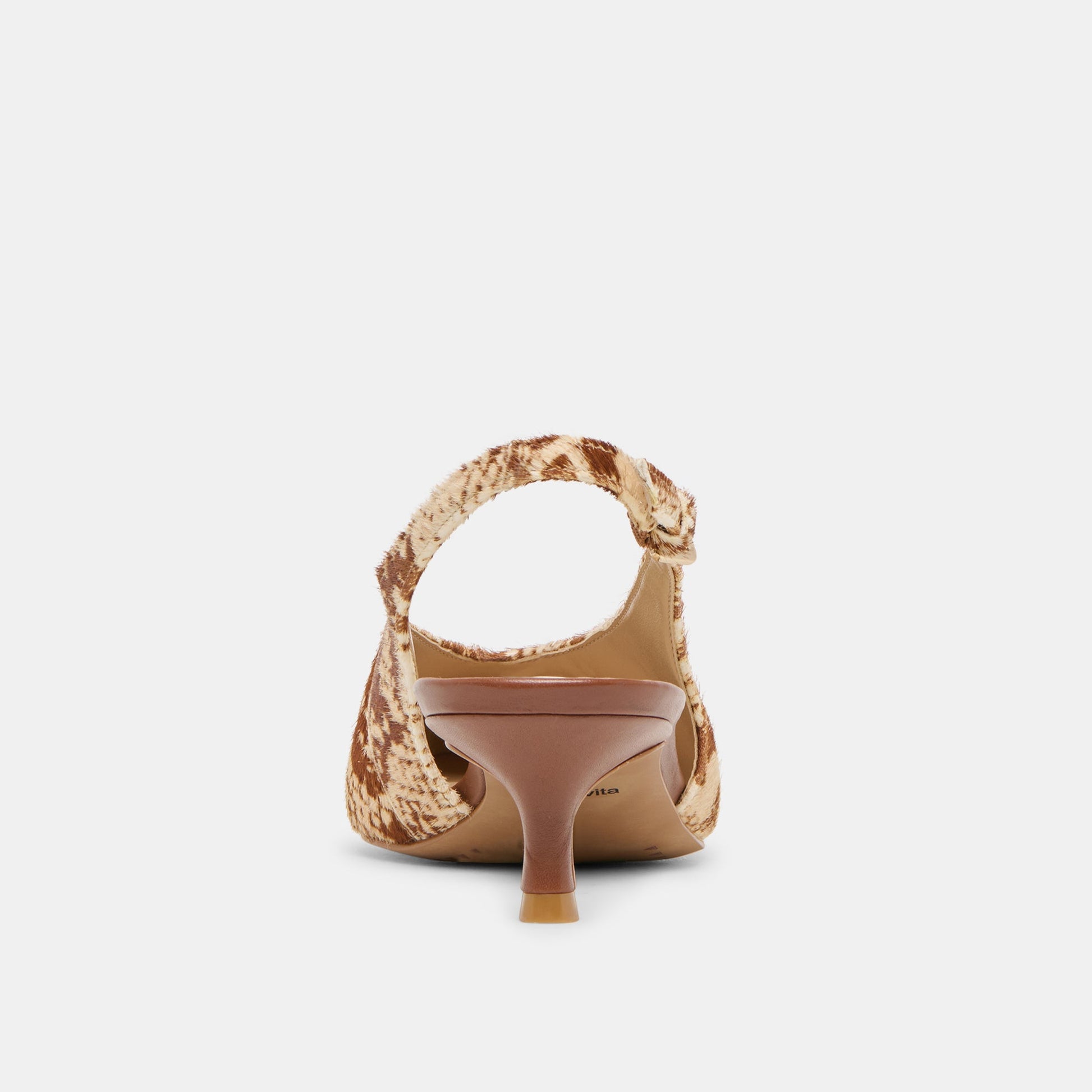 Alenna Brown Snake Calf Hair Heels Dolce Vita