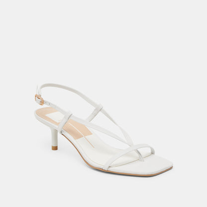 LAURY HEELS TRUE WHITE LEATHER Dolce Vita