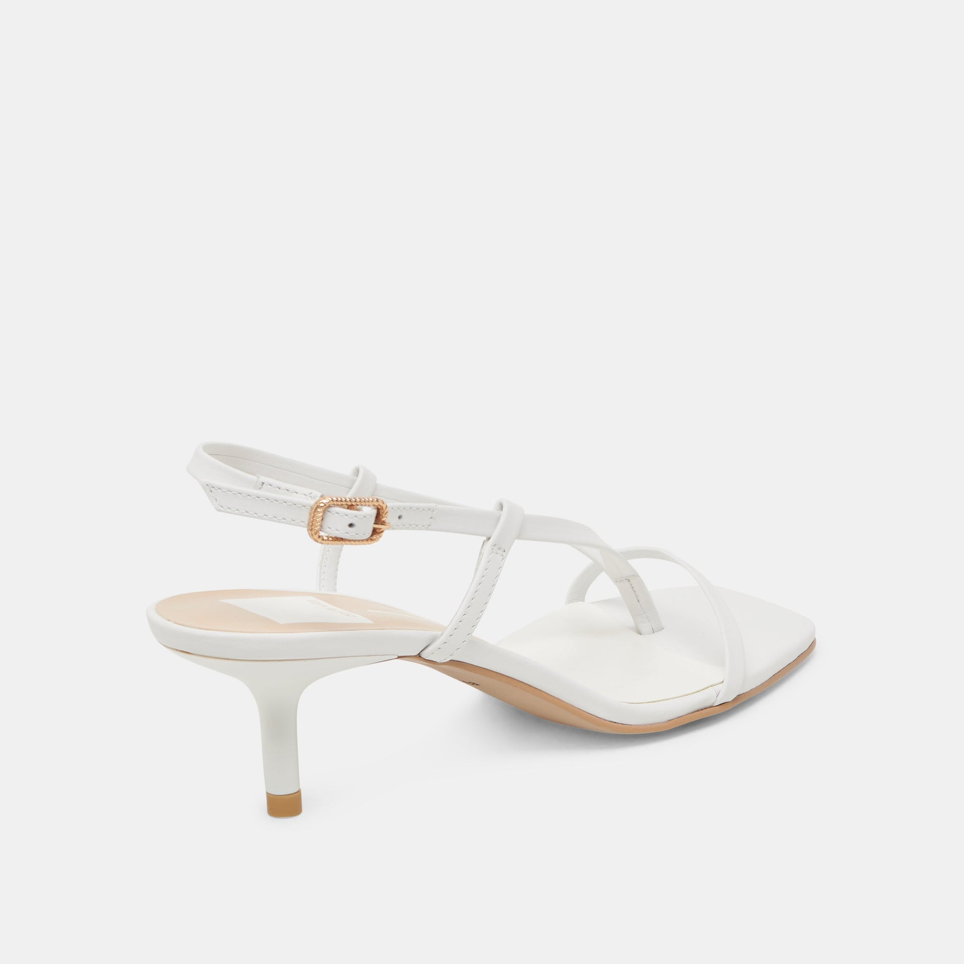LAURY HEELS TRUE WHITE LEATHER Dolce Vita