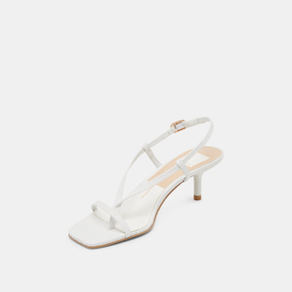 LAURY HEELS TRUE WHITE LEATHER Dolce Vita
