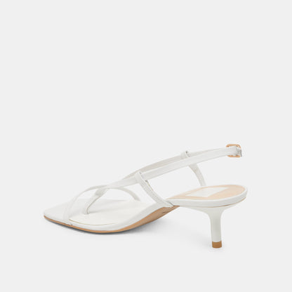 LAURY HEELS TRUE WHITE LEATHER Dolce Vita