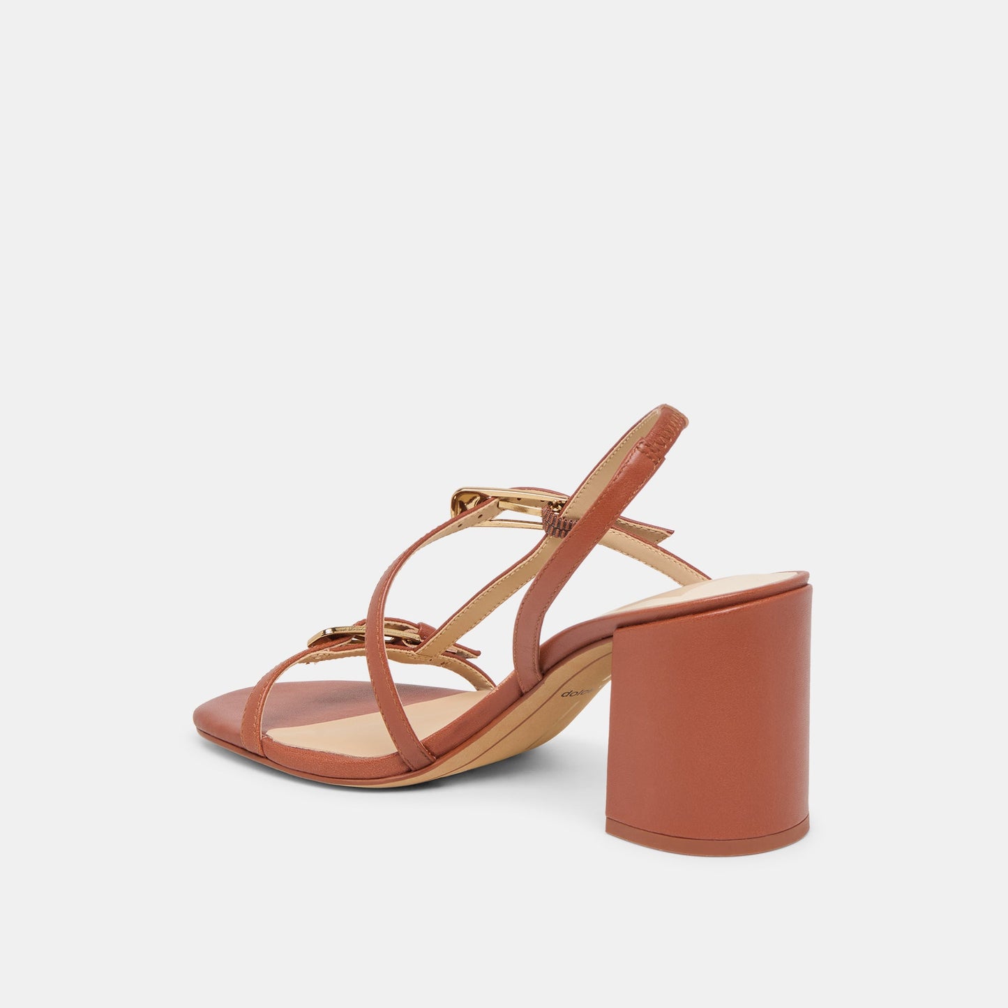 Faye Cognac Leather Heels Dolce Vita
