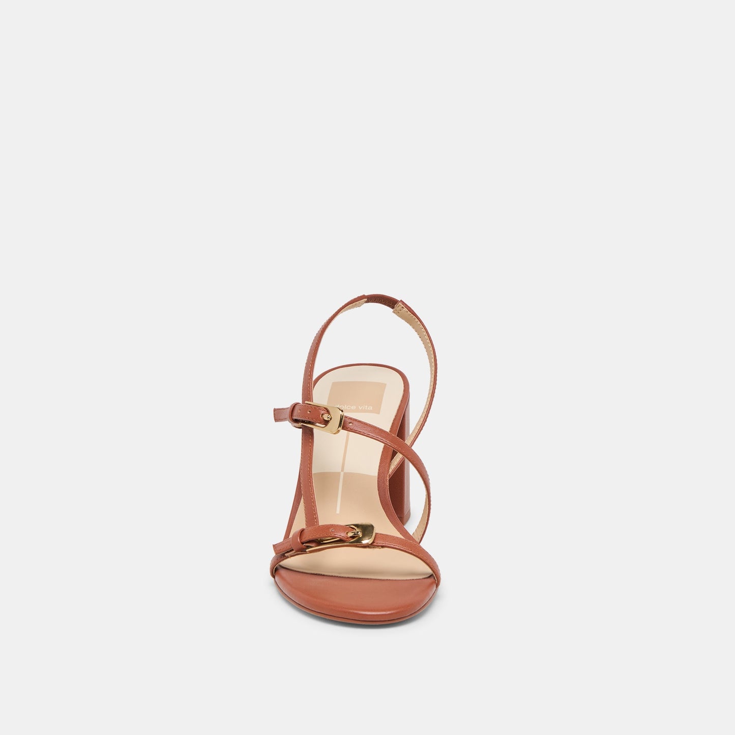 Faye Cognac Leather Heels Dolce Vita
