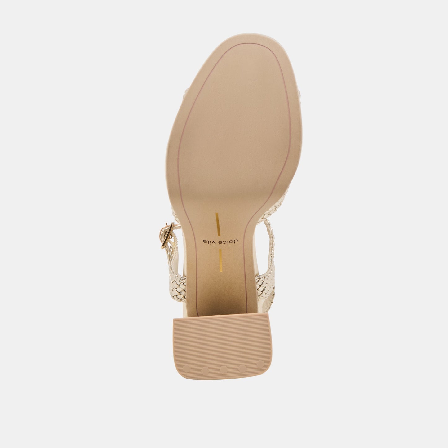 PEYTEN HEELS LIGHT GOLD WOVEN STELLA Dolce Vita