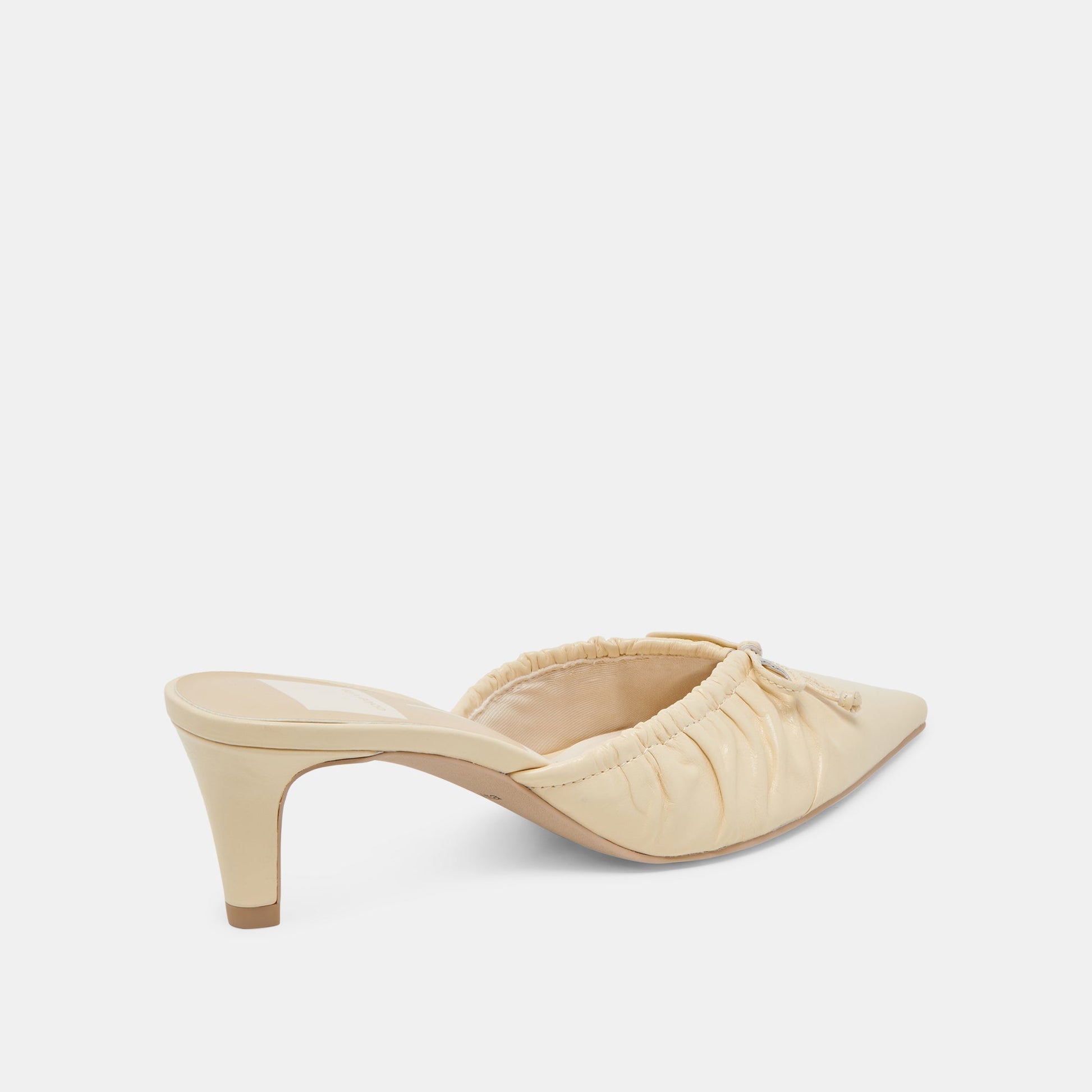 KAIRI MID HEELS LIGHT YELLOW CRINKLE PATENT Dolce Vita
