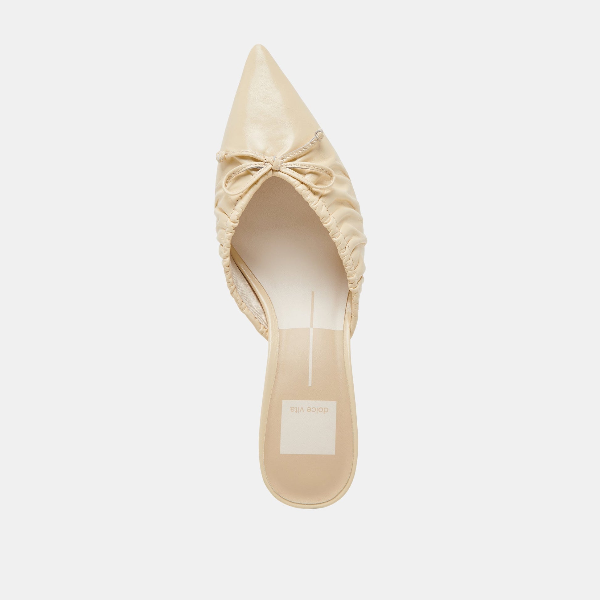 KAIRI MID HEELS LIGHT YELLOW CRINKLE PATENT Dolce Vita