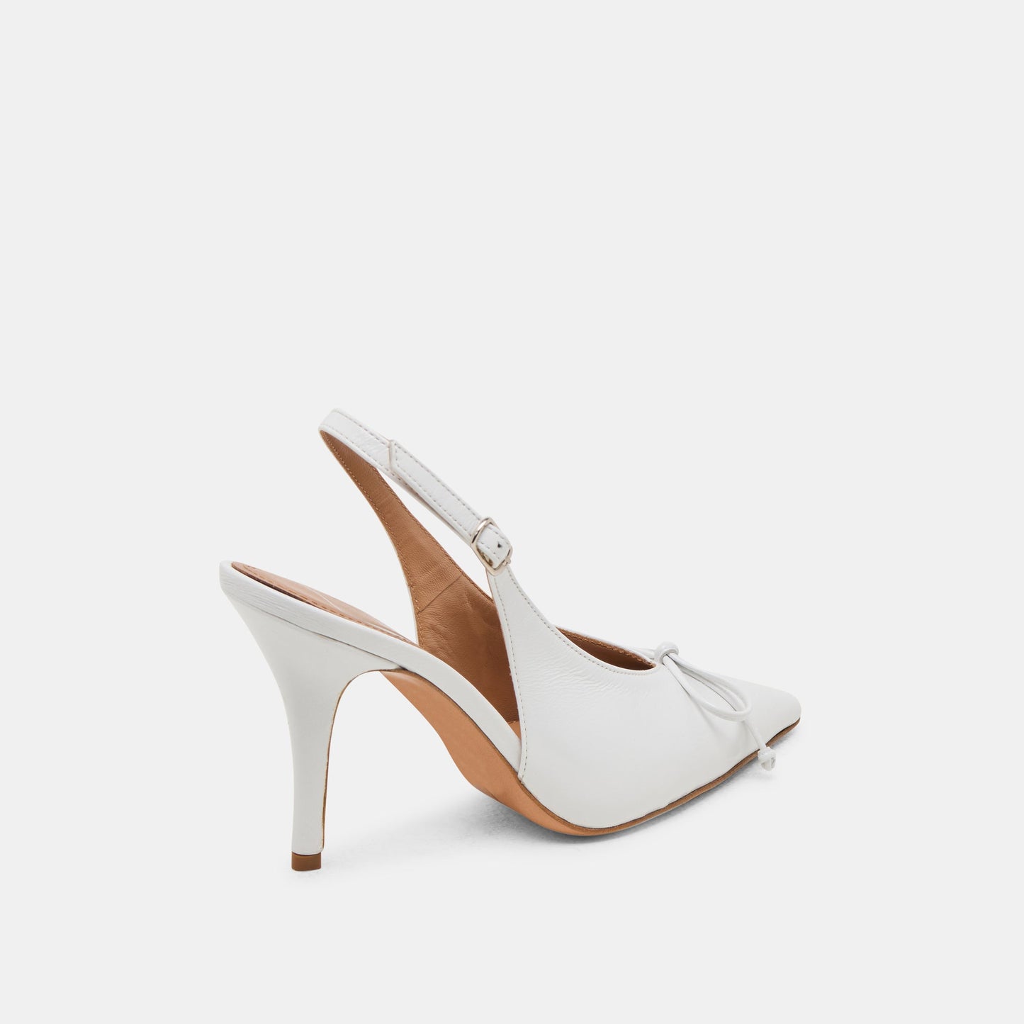 GEENA HEELS WHITE LEATHER Dolce Vita