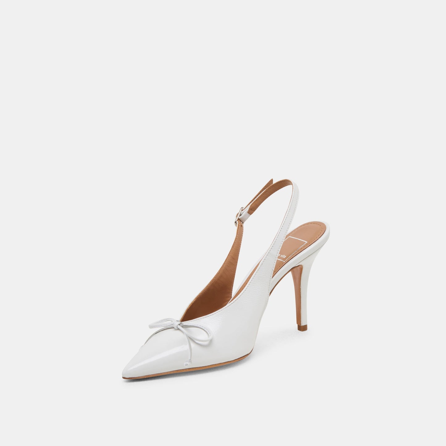 GEENA HEELS WHITE LEATHER Dolce Vita