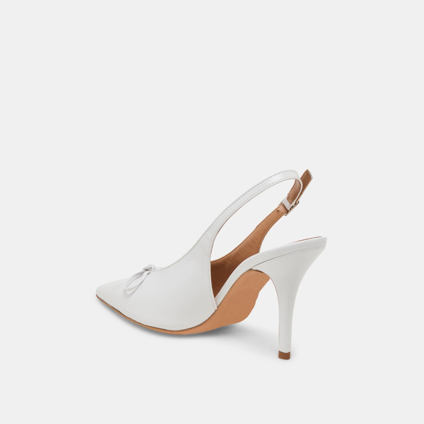 GEENA HEELS WHITE LEATHER Dolce Vita
