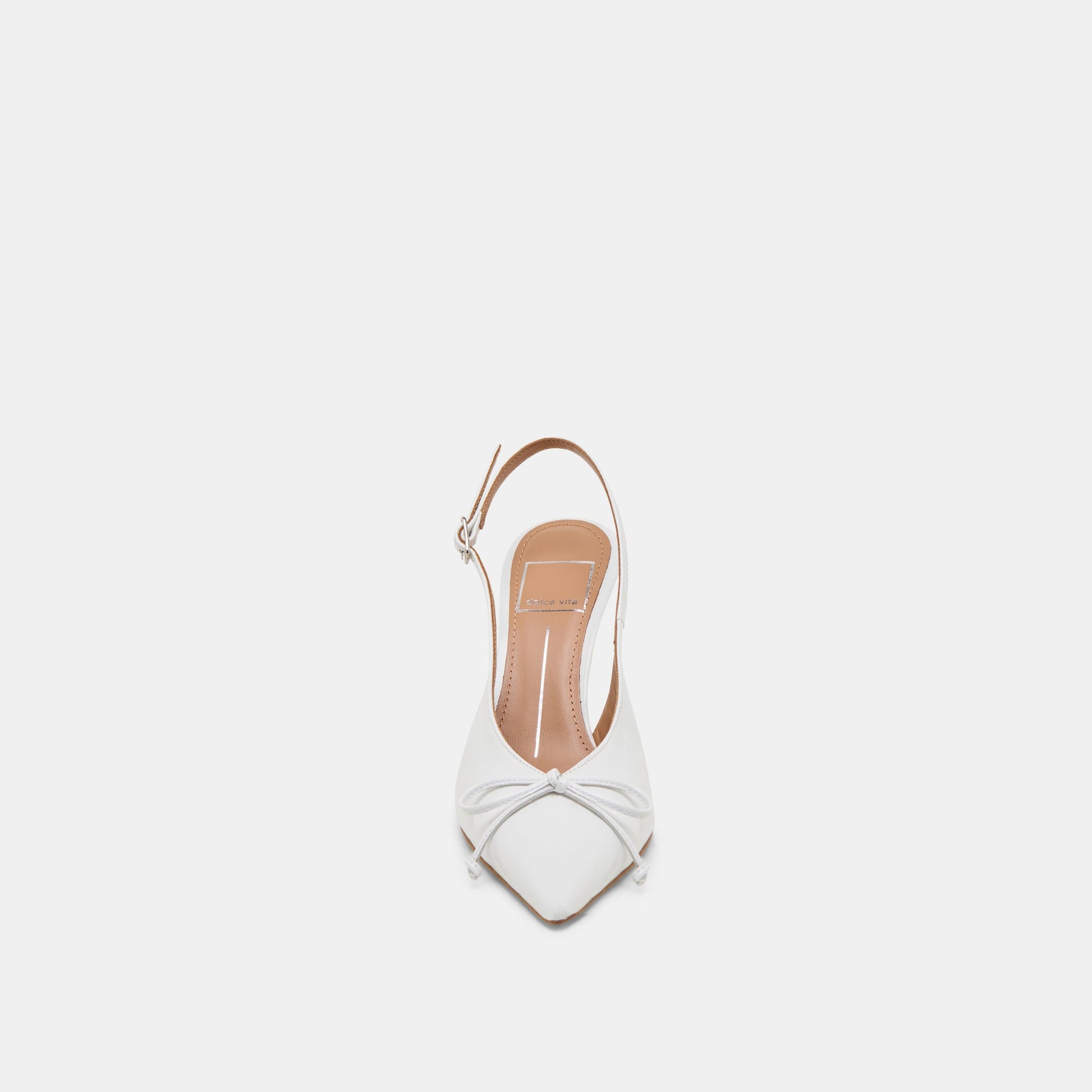 GEENA HEELS WHITE LEATHER Dolce Vita