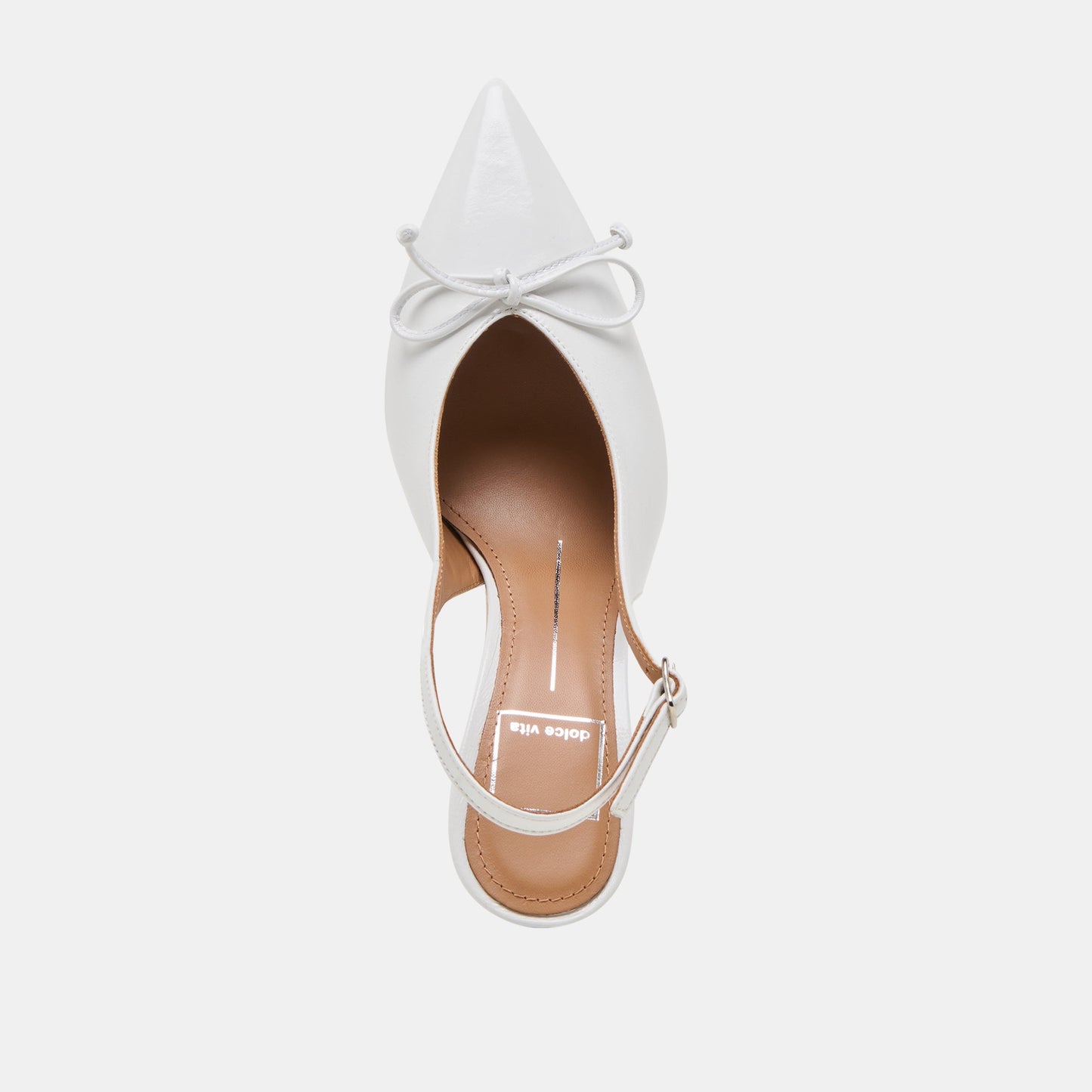 GEENA HEELS WHITE LEATHER Dolce Vita
