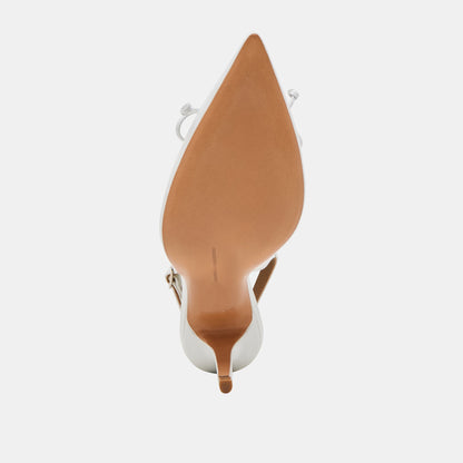 GEENA HEELS WHITE LEATHER Dolce Vita