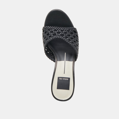 MARGOE HEELS BLACK WOVEN STELLA Dolce Vita