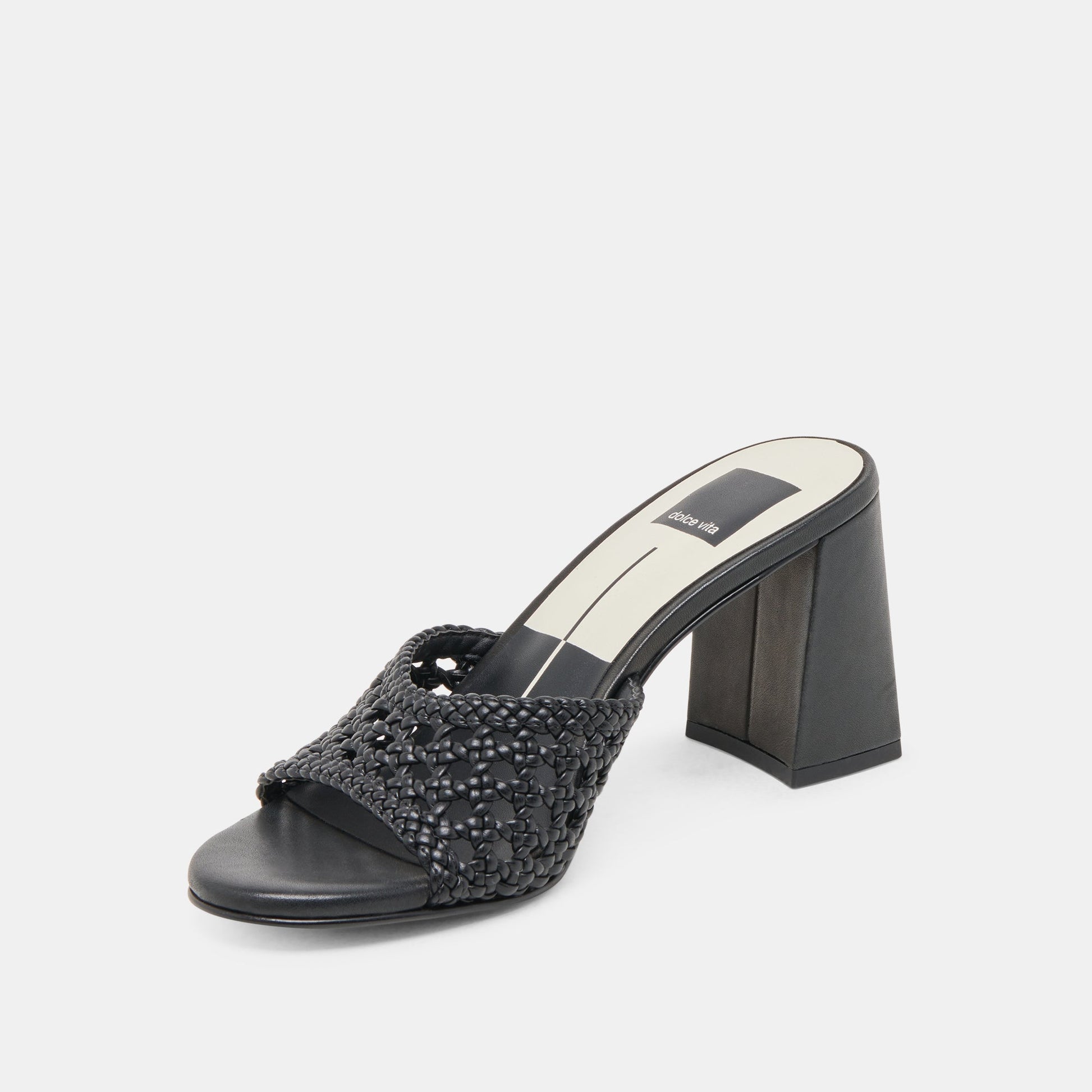 MARGOE HEELS BLACK WOVEN STELLA Dolce Vita