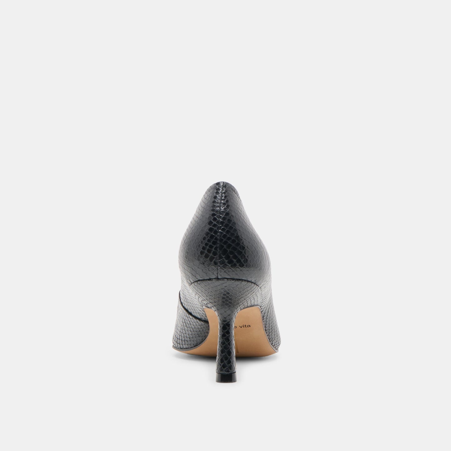 Briona Onyx Embossed Leather Heels Dolce Vita