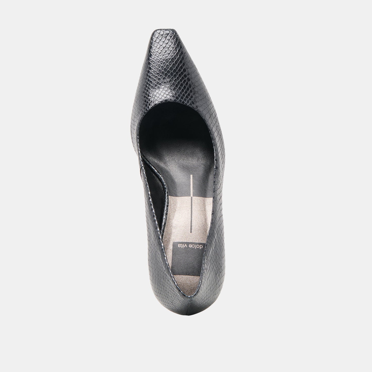 Briona Onyx Embossed Leather Heels Dolce Vita