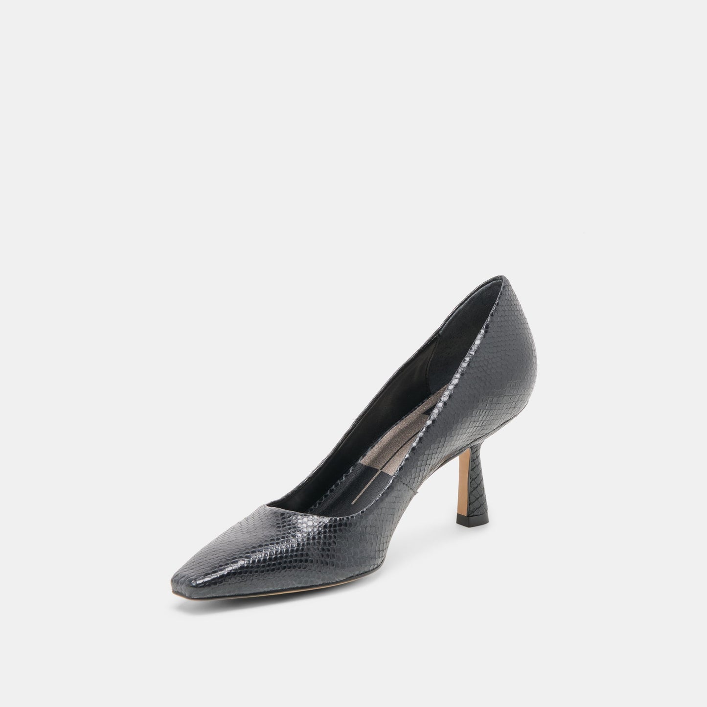 Briona Onyx Embossed Leather Heels Dolce Vita