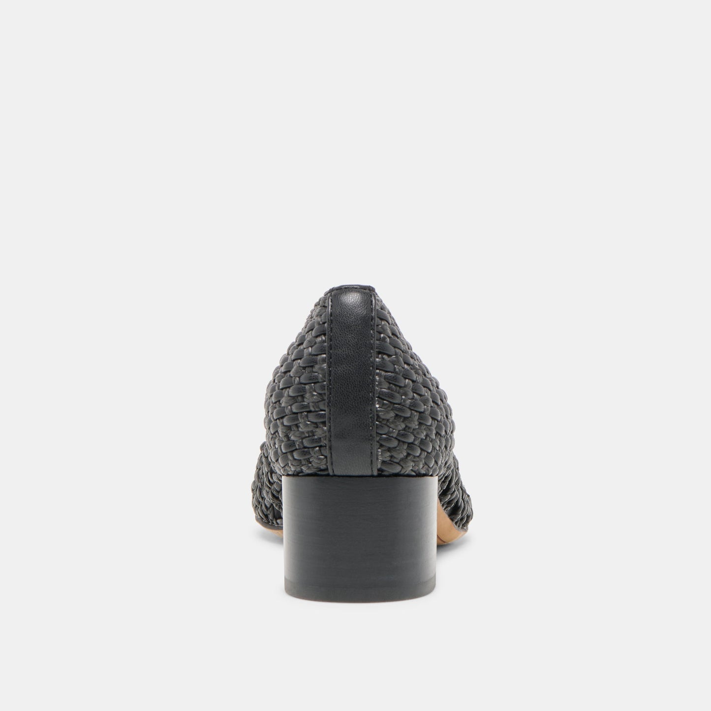 Lula Black Woven Raffia Heels Dolce Vita