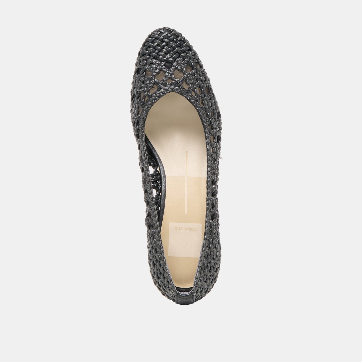 Lula Black Woven Raffia Heels Dolce Vita