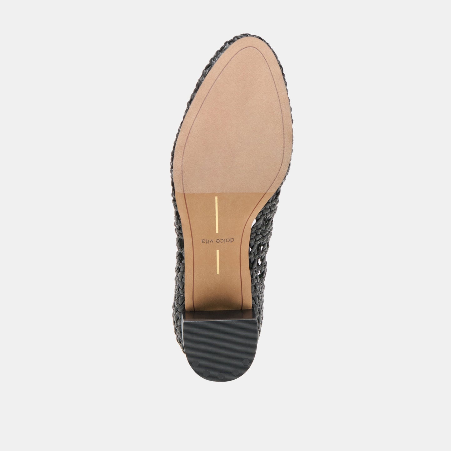 Lula Black Woven Raffia Heels Dolce Vita