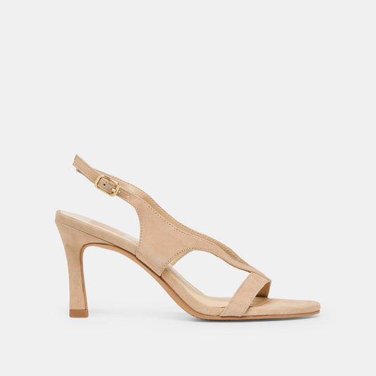 Izela Bamboo Suede Heels Dolce Vita