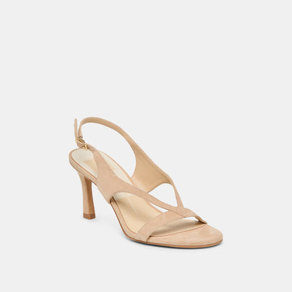 Izela Bamboo Suede Heels Dolce Vita