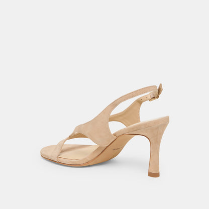 Izela Bamboo Suede Heels Dolce Vita