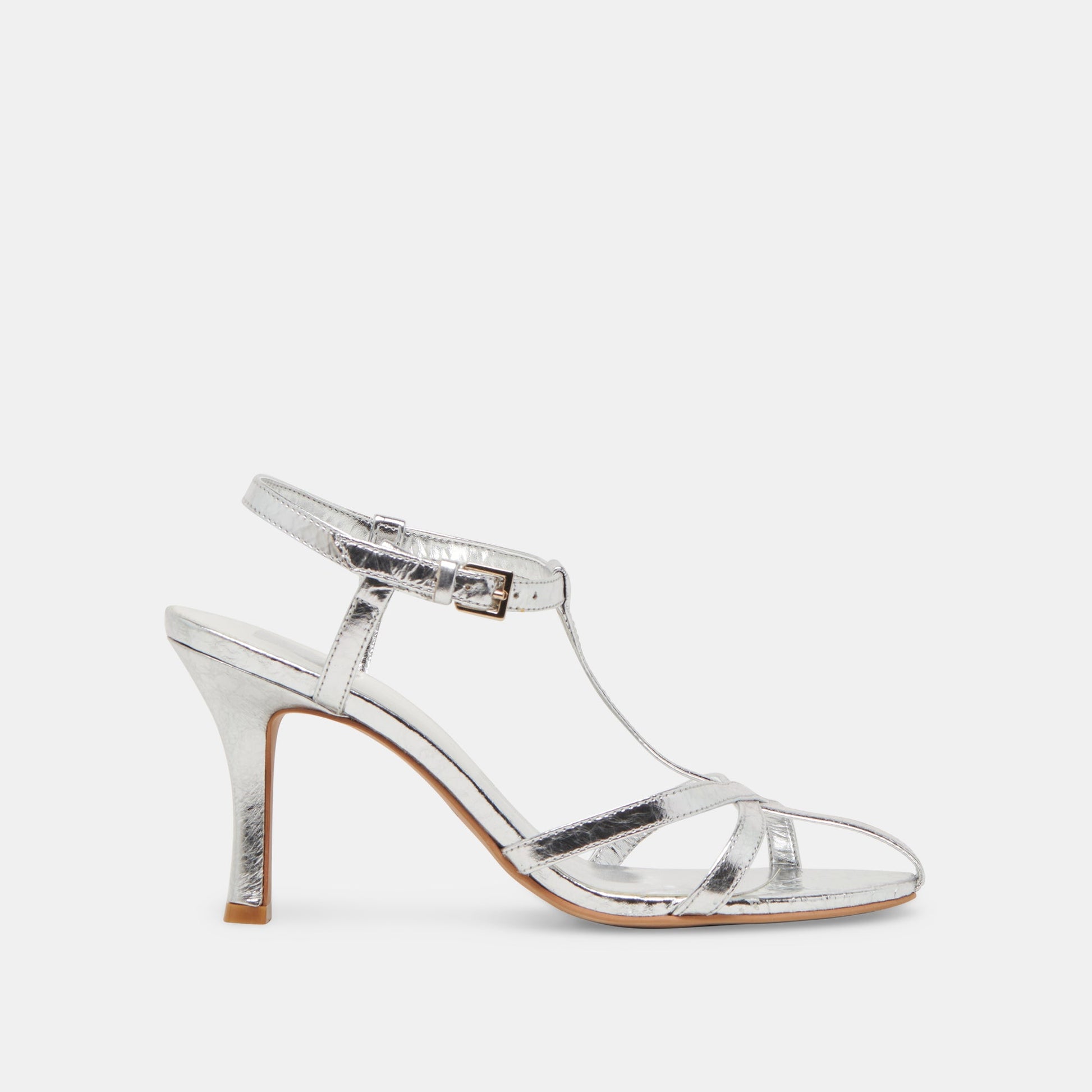 LIANE HEELS SILVER DISTRESSED LEATHER Dolce Vita