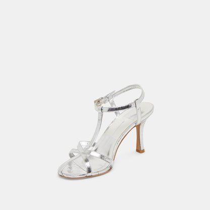 LIANE HEELS SILVER DISTRESSED LEATHER Dolce Vita