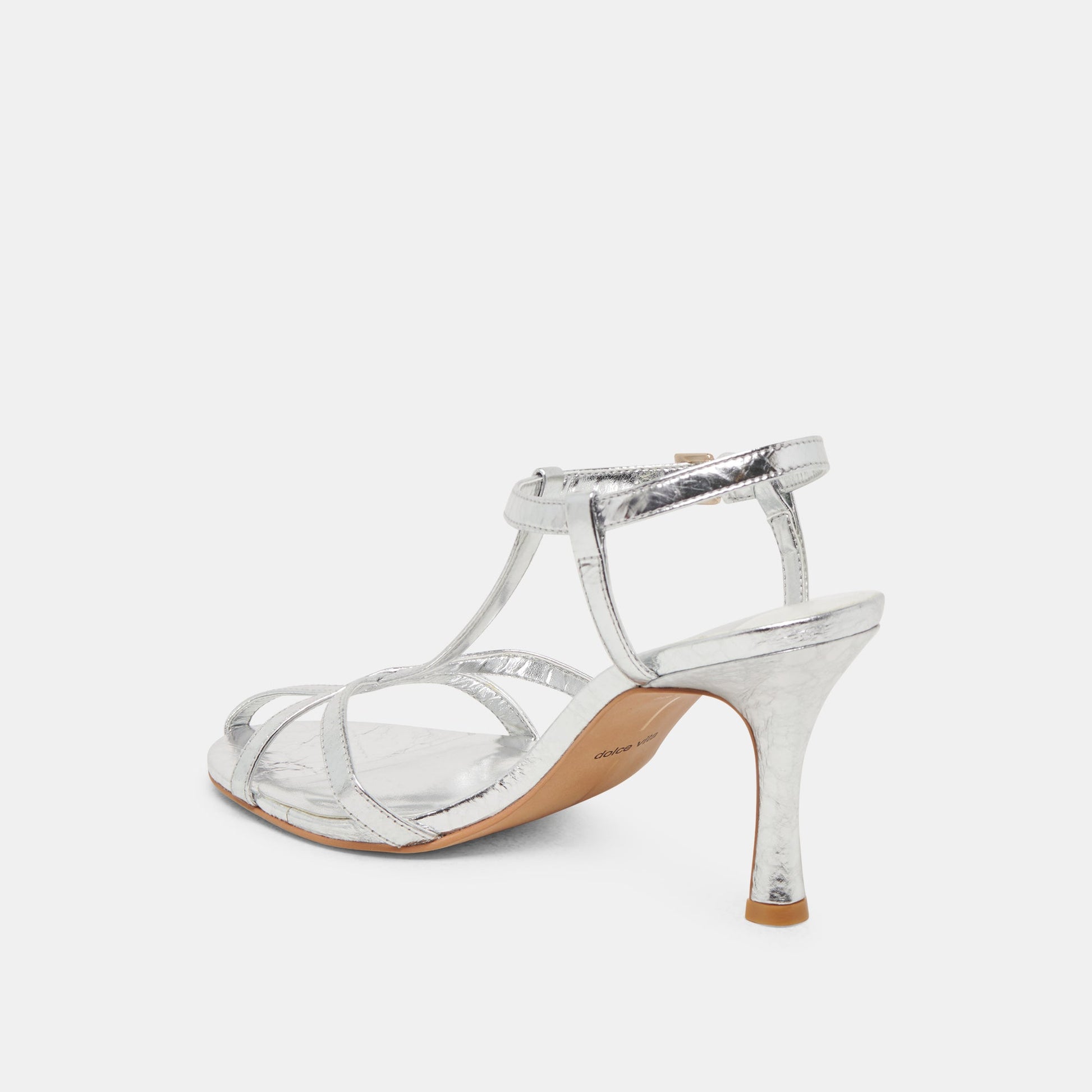 LIANE HEELS SILVER DISTRESSED LEATHER Dolce Vita