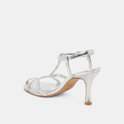 LIANE HEELS SILVER DISTRESSED LEATHER Dolce Vita