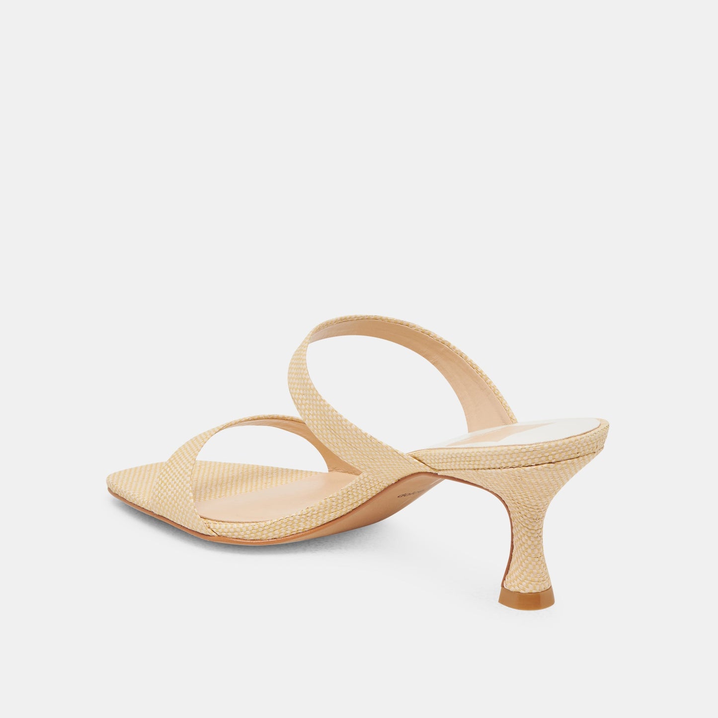 Genora Wide Lt Natural Woven Raffia Heels Dolce Vita