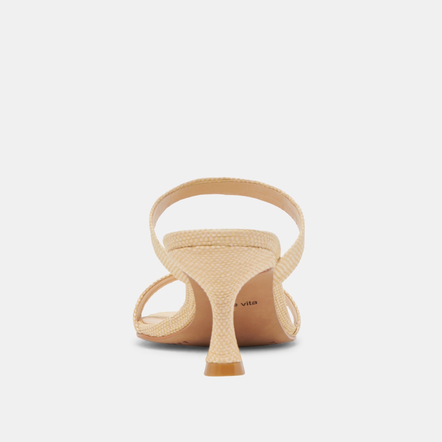 Genora Wide Lt Natural Woven Raffia Heels Dolce Vita