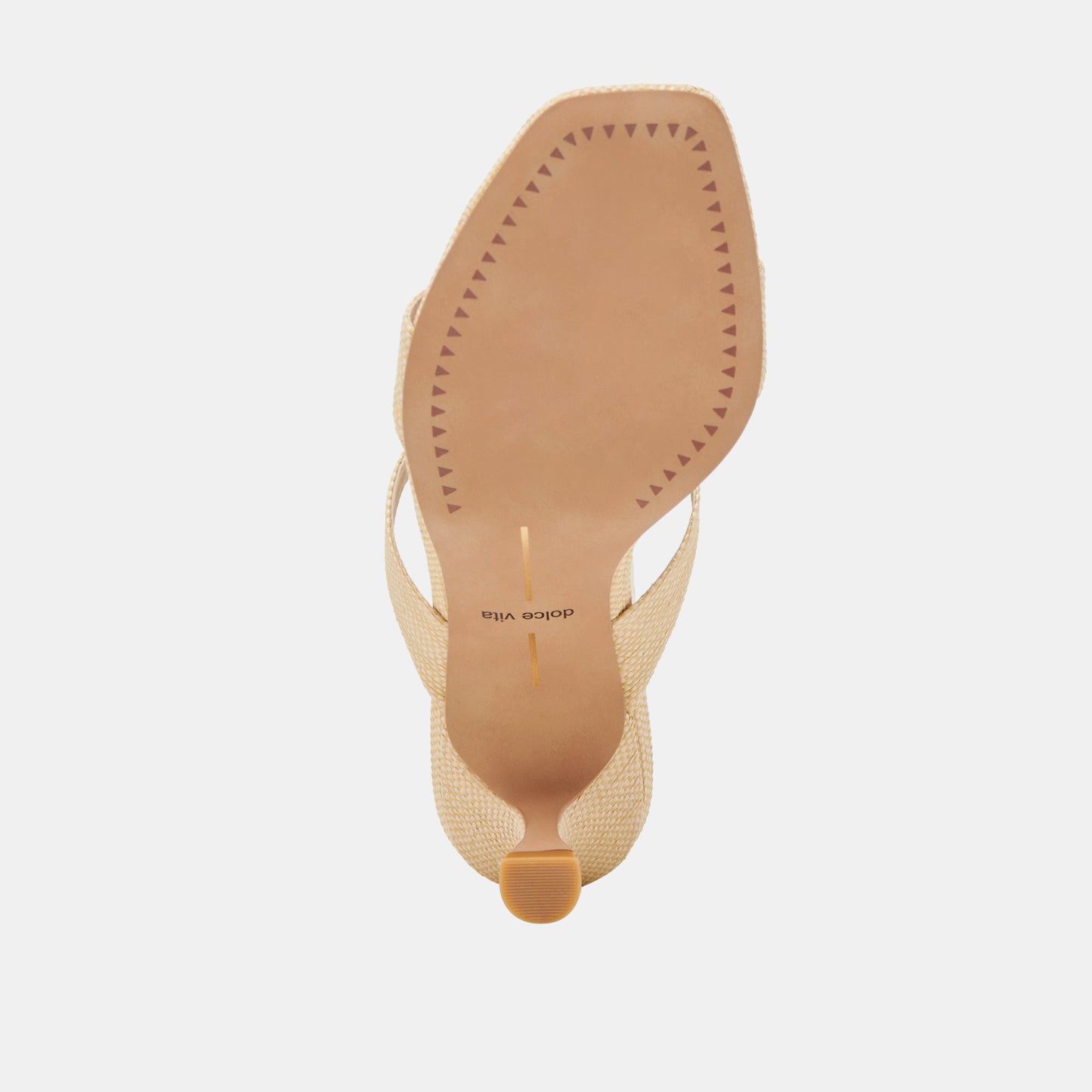 Genora Wide Lt Natural Woven Raffia Heels Dolce Vita