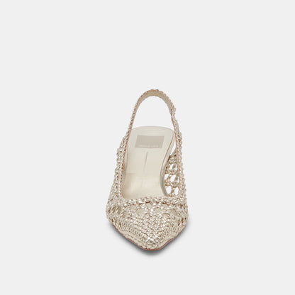 OLYMPA HEELS LIGHT GOLD METALLIC STELLA Dolce Vita