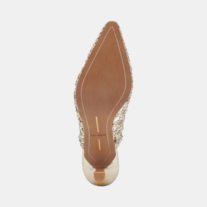 OLYMPA HEELS LIGHT GOLD METALLIC STELLA Dolce Vita