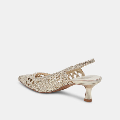 OLYMPA HEELS LIGHT GOLD METALLIC STELLA Dolce Vita