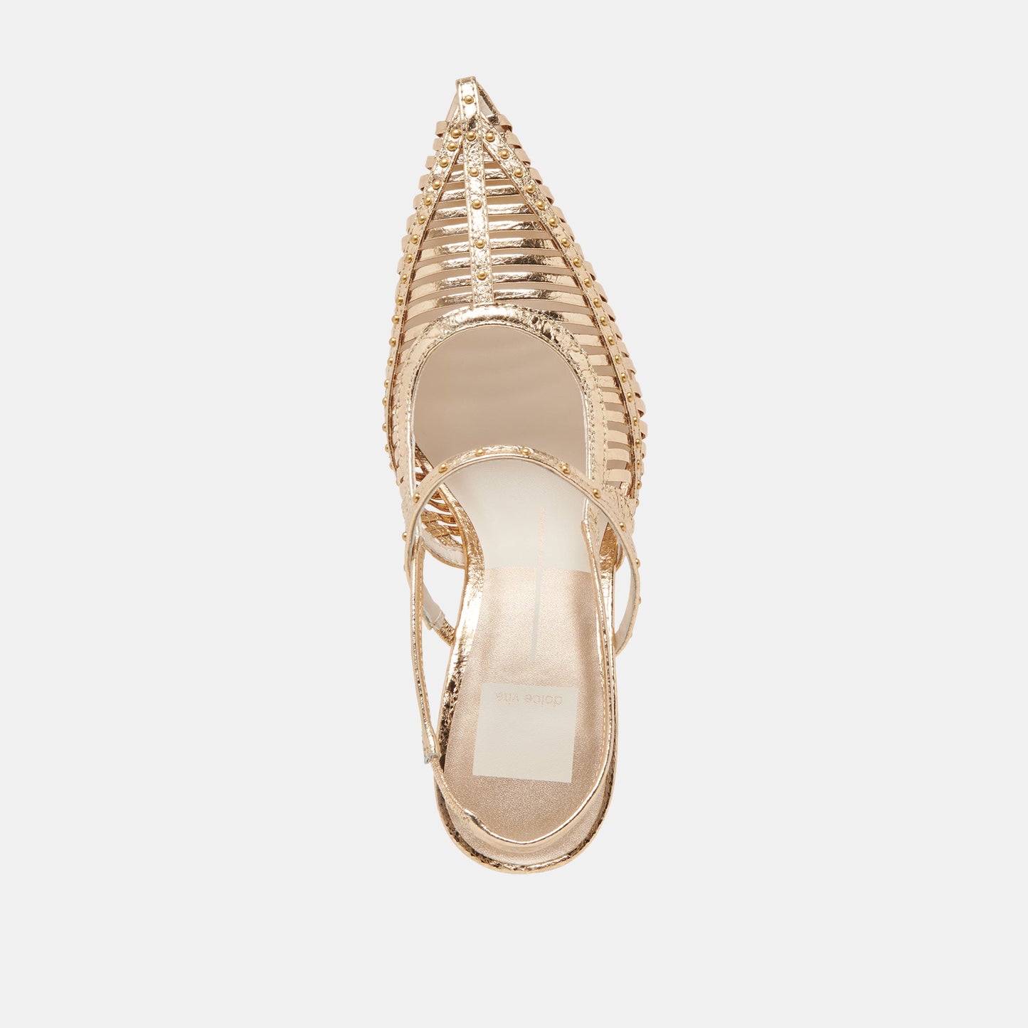 HENSAL HEELS GOLD DISTRESSED LEATHER Dolce Vita