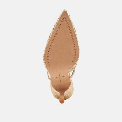 HENSAL HEELS GOLD DISTRESSED LEATHER Dolce Vita
