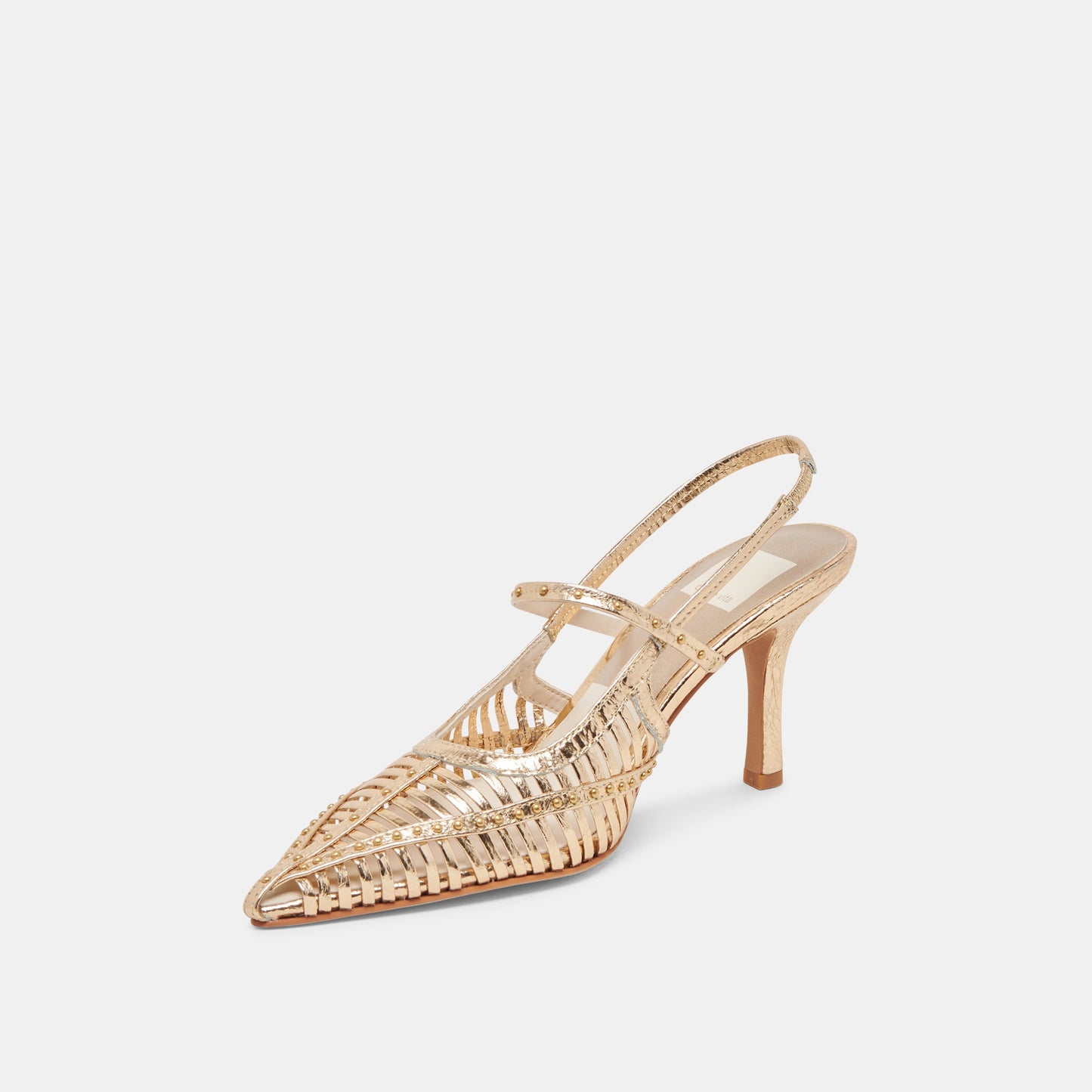 HENSAL HEELS GOLD DISTRESSED LEATHER Dolce Vita