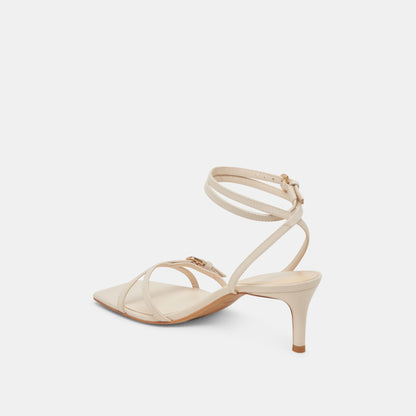 BAMBY HEELS BONE LEATHER Dolce Vita
