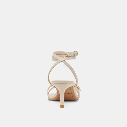 BAMBY HEELS BONE LEATHER Dolce Vita