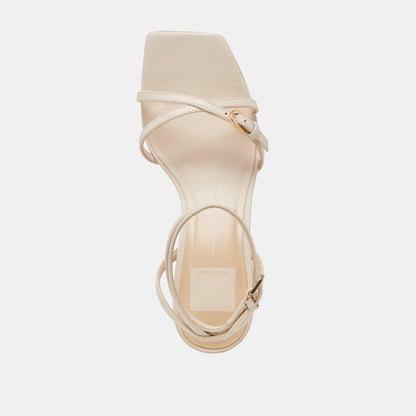 BAMBY HEELS BONE LEATHER Dolce Vita