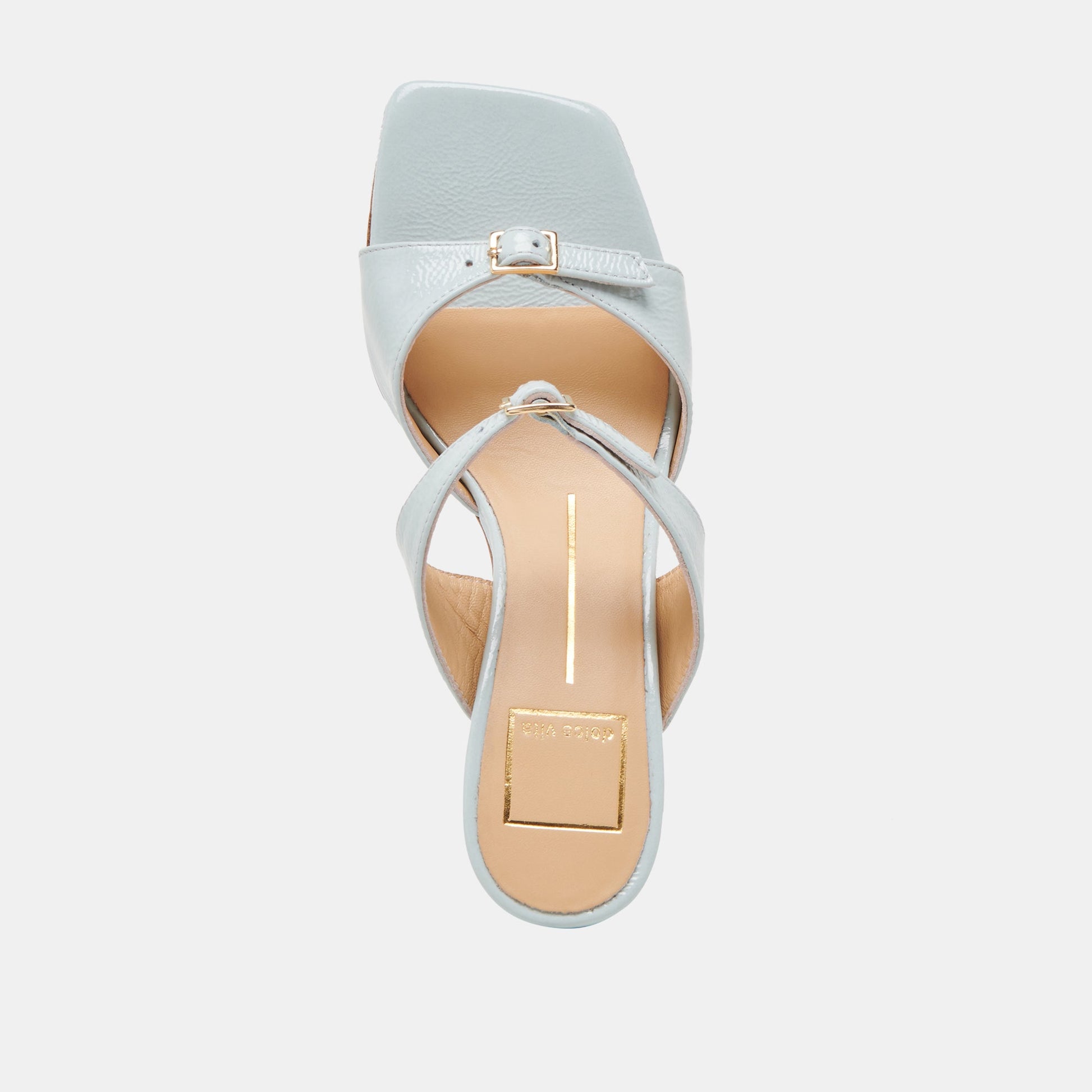 SHANE HEELS ICE BLUE CRINKLE PATENT Dolce Vita