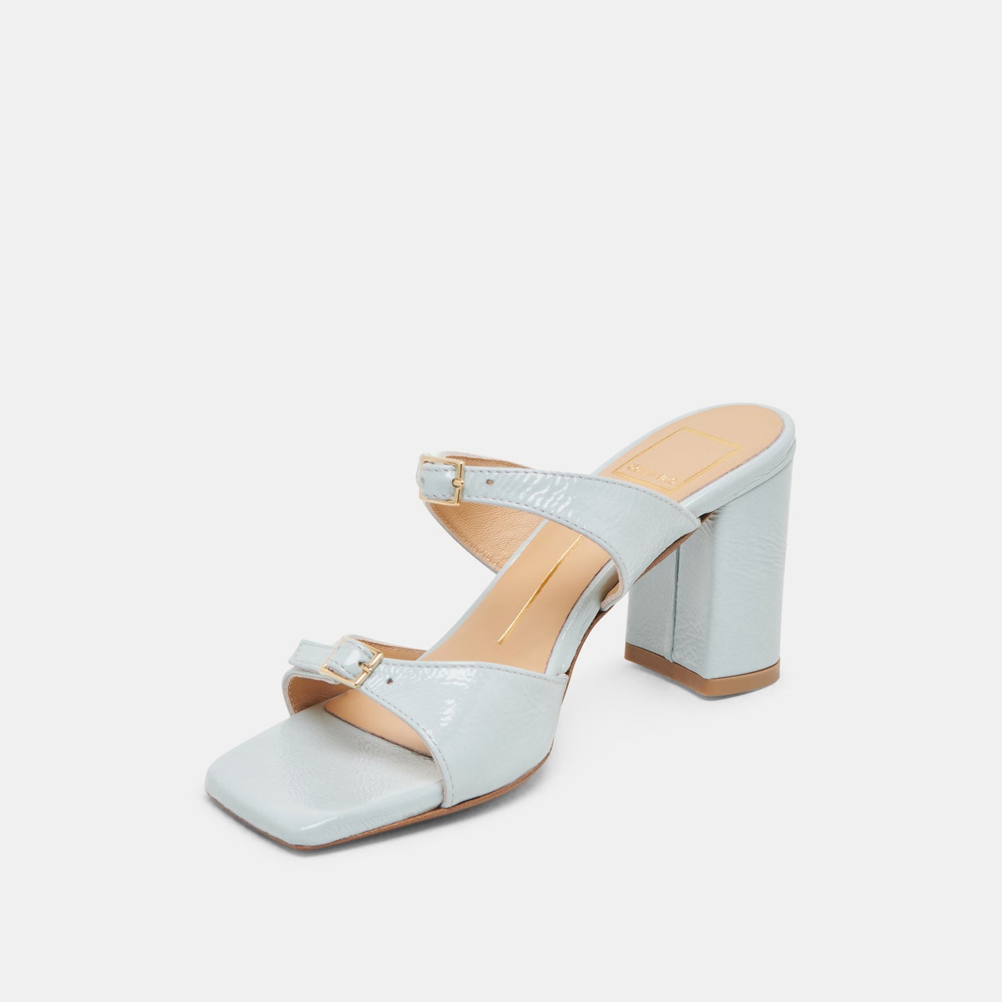 SHANE HEELS ICE BLUE CRINKLE PATENT Dolce Vita