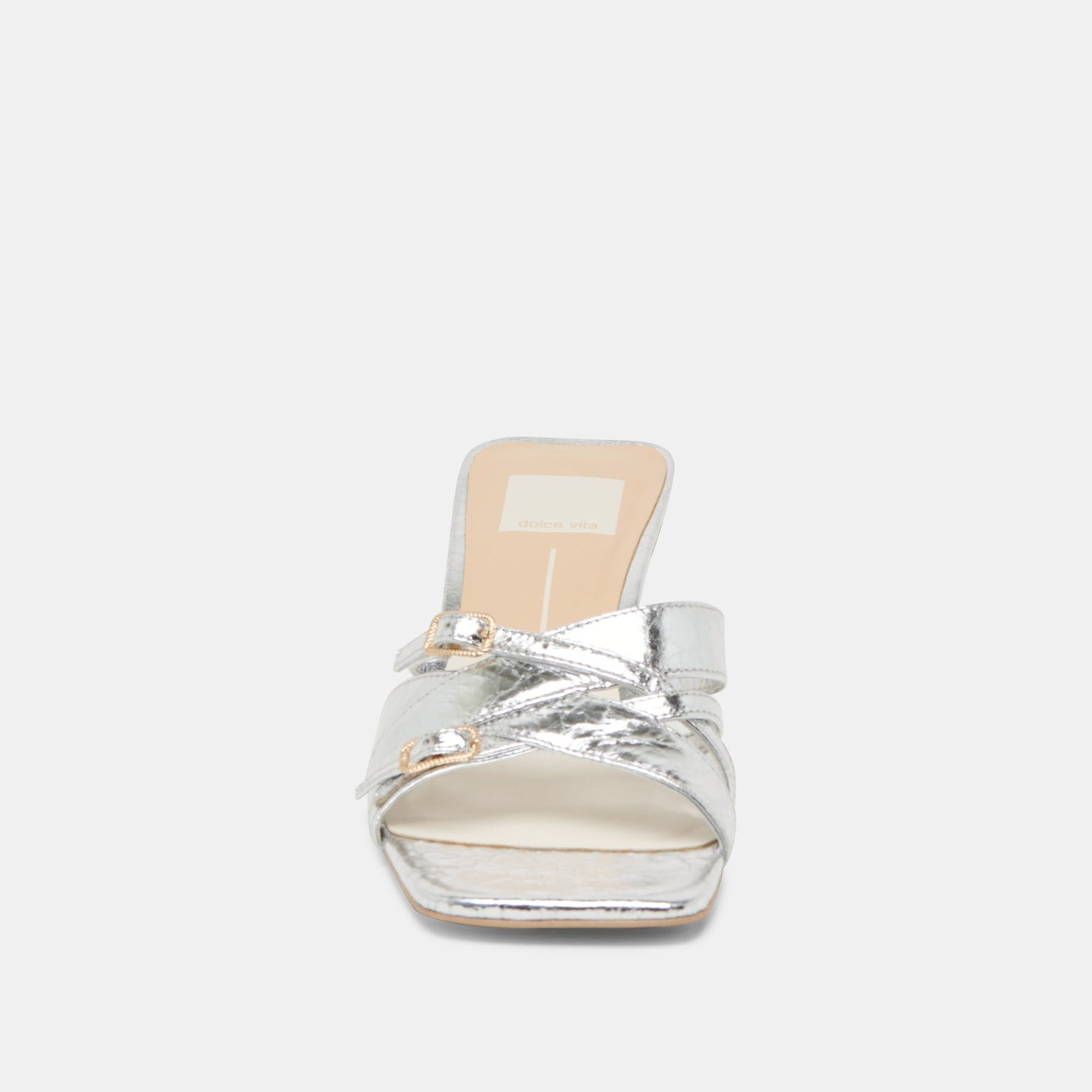 BRYANT HEELS SILVER DISTRESSED LEATHER Dolce Vita