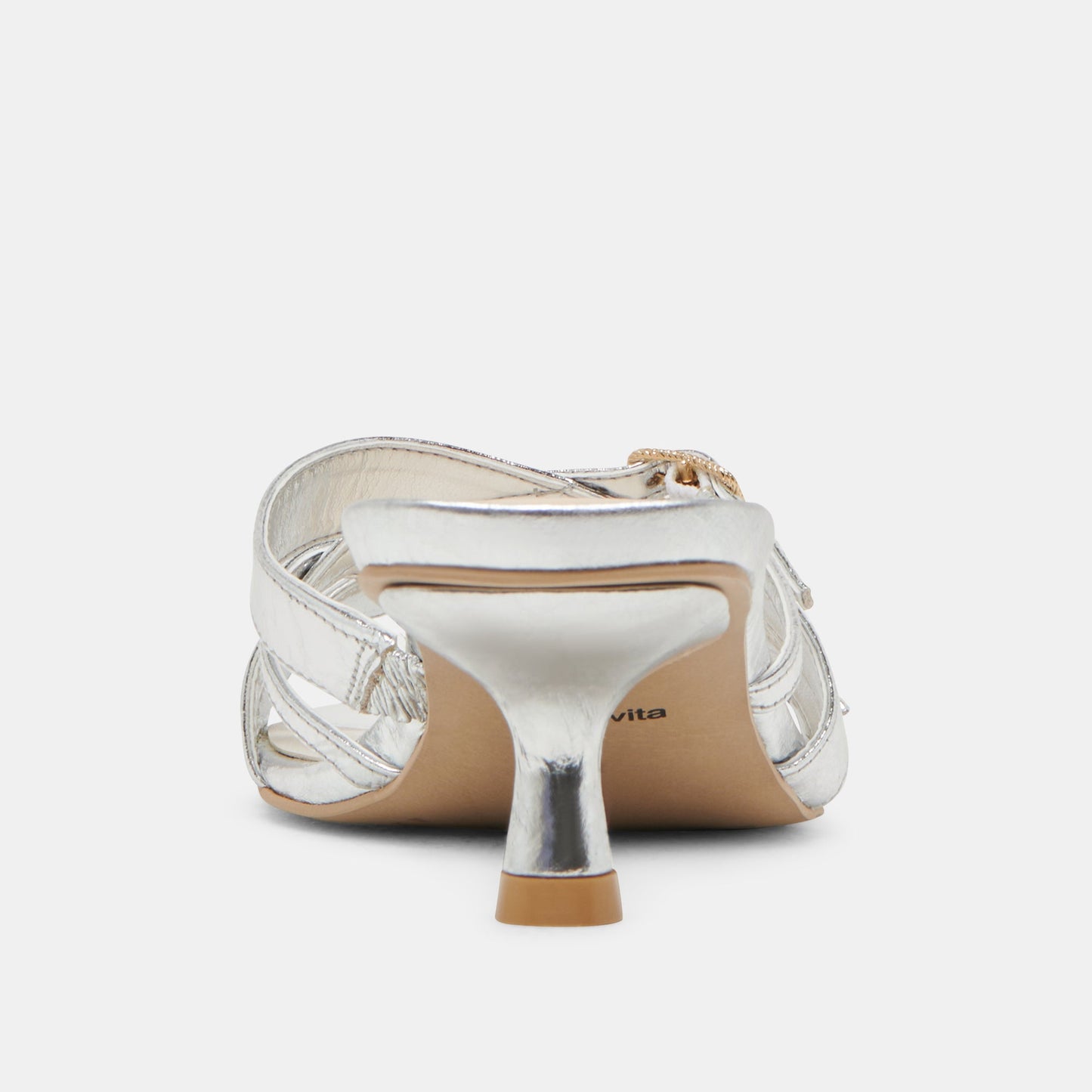 BRYANT HEELS SILVER DISTRESSED LEATHER Dolce Vita