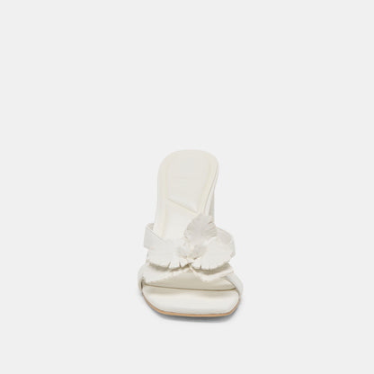 Nikil White Leather Heels Dolce Vita