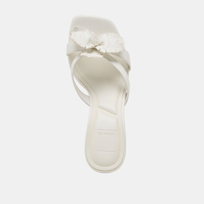 Nikil White Leather Heels Dolce Vita